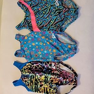 3 GK girls XS gymnastics leotards